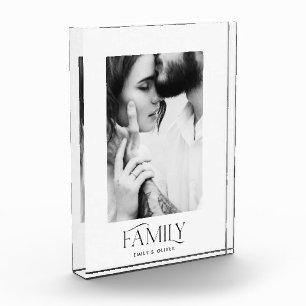 Modern minimal contemporary photo family elegant block