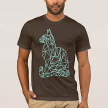 Modern Minimal Cute Unisex Abstract Geometric Cat 