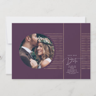 Modern Minimal Delicate Save The Date Photo