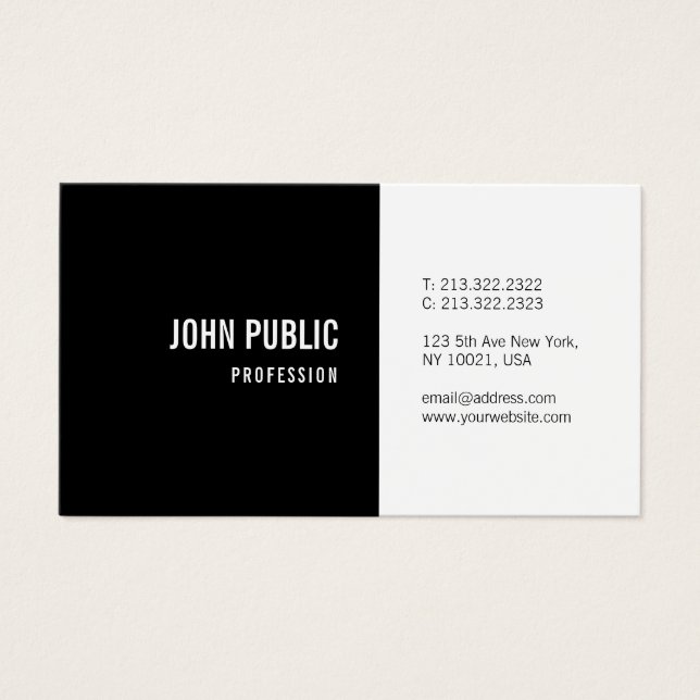 Modern Minimal Design Professional Unique Plain (Front)