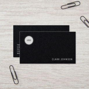 Modern minimal elegance with logo space business card