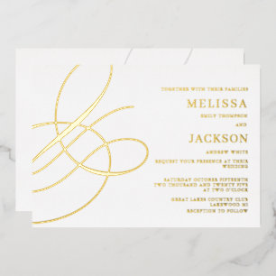 Modern Minimal Elegant Ampersand Wedding