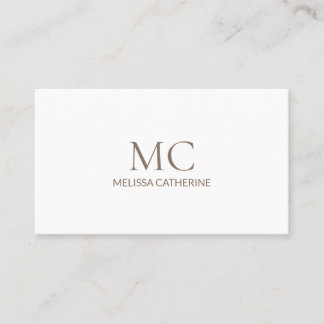 Modern Minimal Elegant Business Card