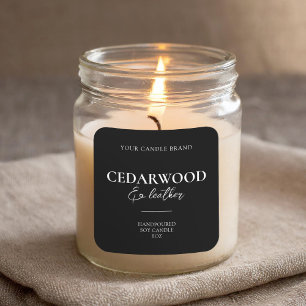 Modern Minimal Elegant Candle Label