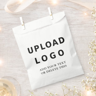 Modern Minimal Elegant Personalized Business Logo Favour Bags