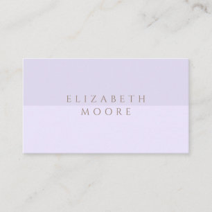 Modern, Minimal & Elegant Purple Duotone Business Card