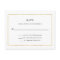 Modern Minimal | Faux Gold Border RSVP