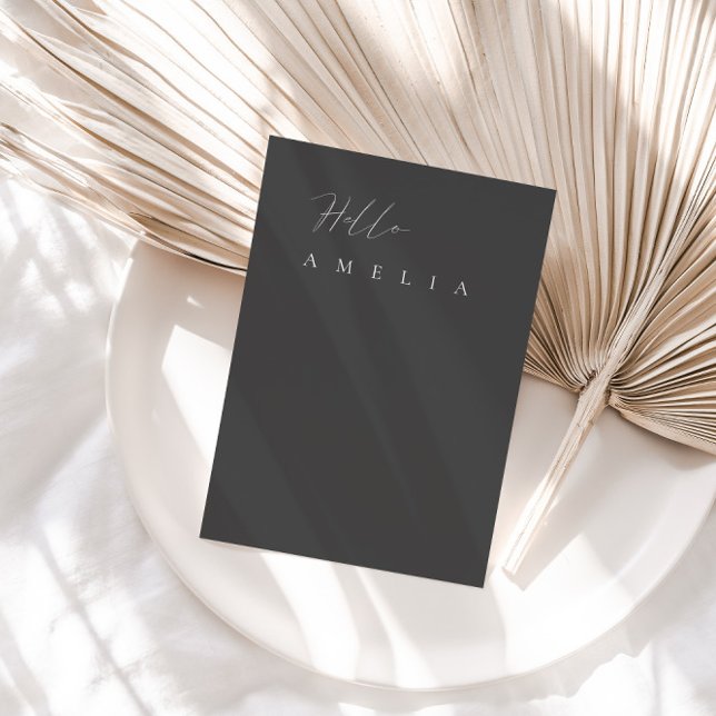 Modern Minimal Flat Blank Table Guest Place Card (Creator Uploaded)