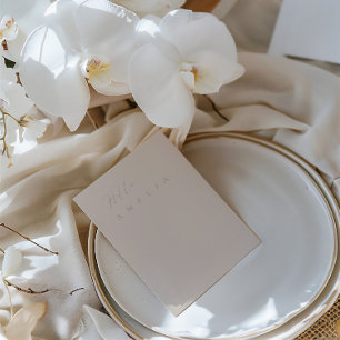 Modern Minimal Flat Blank Table Guest Place Card
