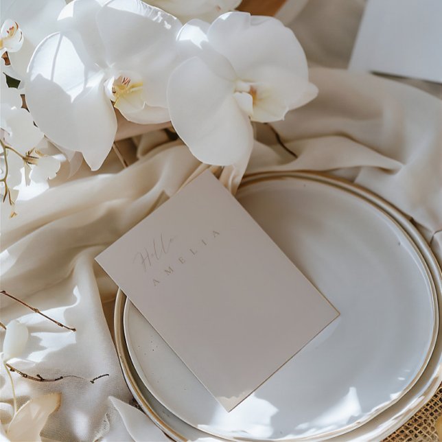 Modern Minimal Flat Blank Table Guest Place Card (Modern Minimal Flat Blank Table Guest Place Card)