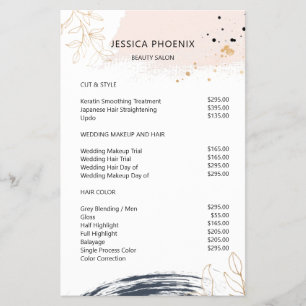 Modern, minimal flyer