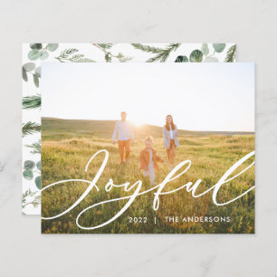 Modern minimal foliage 1 photo script elegant