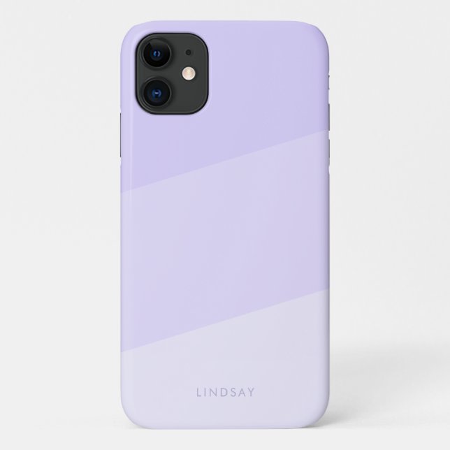 Modern minimal geometric gradient violet  Case-Mate iPhone case (Back)