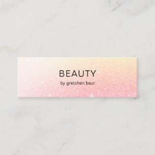 Modern Minimal Glitter   Mini Business Card