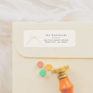 Modern Minimal Gold Bow Elegant Typography Family