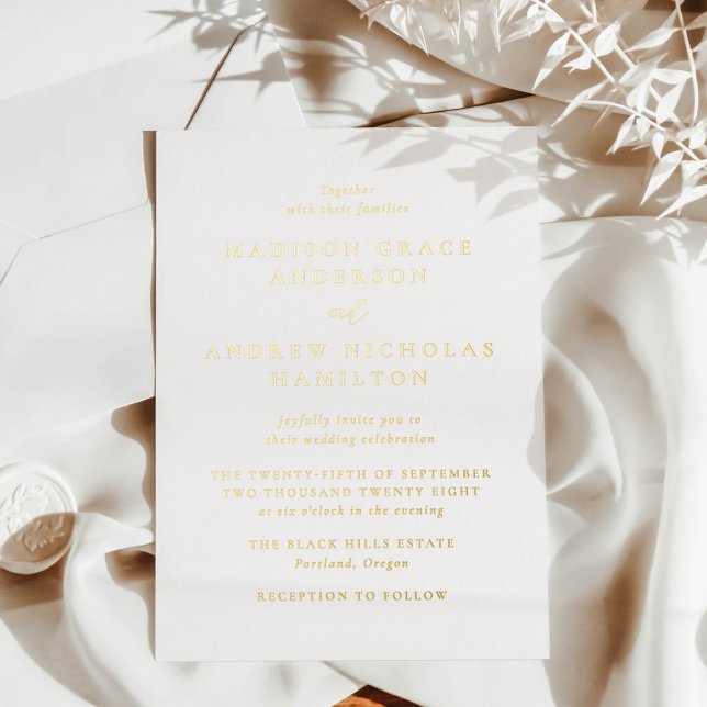 Modern Minimal Gold Wedding (Creator Uploaded)