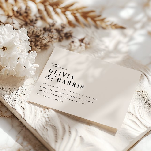 Modern minimal graphic black & white unique invitation (Creator Uploaded)