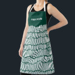 Modern minimal graphic green elegant apron<br><div class="desc">Modern minimal graphic green design Christmas,  birthday,  anniversary gift.</div>