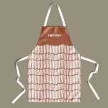 Modern minimal graphic terracotta elegant apron<br><div class="desc">Modern minimal graphic terracotta design Christmas,  birthday,  anniversary gift.</div>