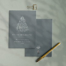 Modern Minimal Happy Holidays Corporate Christmas