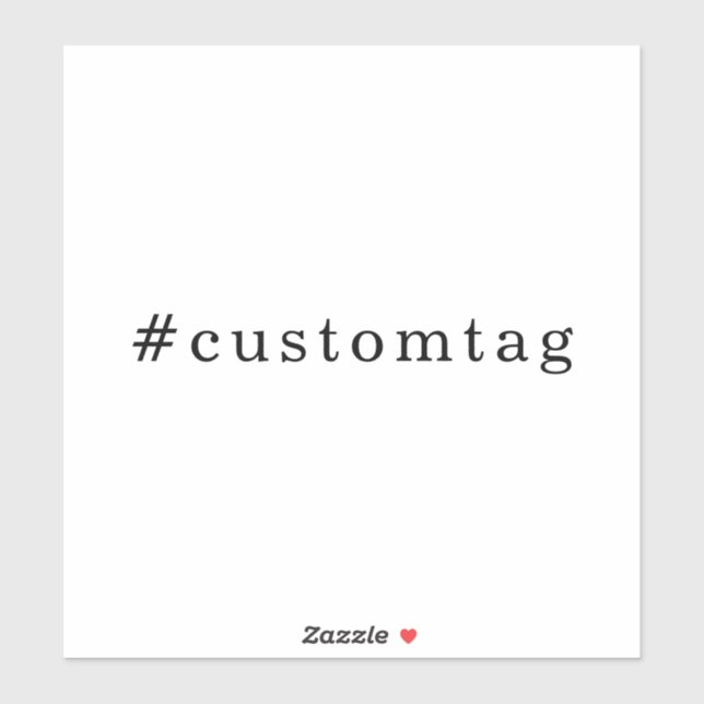 Modern Minimal Hashtag Design (Sheet)