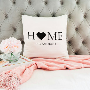 Modern Minimal Home Family Personalised Gift Cushion