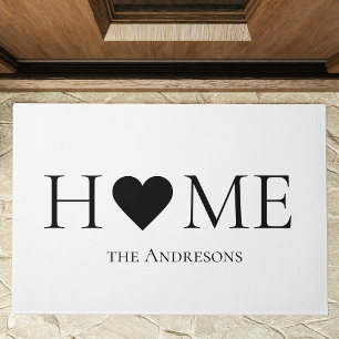 Modern Minimal Home Family Personalised Gift Doormat