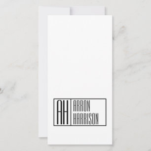 Modern Minimal Initials & Name Logo