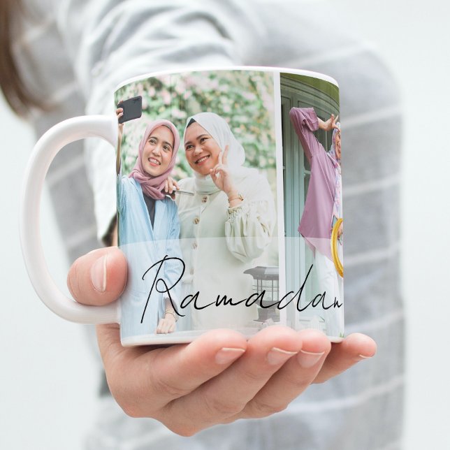 Modern Minimal Islamic Ramadan Mubarak Photo Coffee Mug (Creator Uploaded)