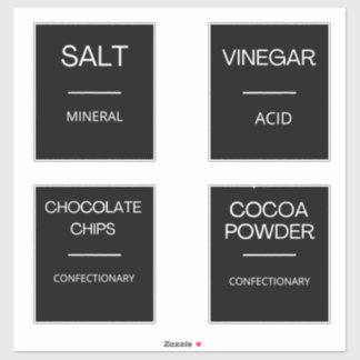 Modern Minimal Kitchen Pantry Storage Labels