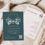 Modern Minimal Lake | Bachelorette Weekend Invitation<br><div class="desc">Featuring trendy line art kayak badge with sleek modern typefaces. You're getting married! Or your best friend is. Either way, you get to plan a dream vacation with your BFFs. Take your “last fling before the ring” on the road with a girls weekend trip. Our elegant lake themed invitations will...</div>