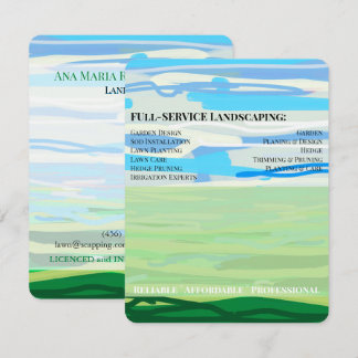 Modern Minimal landscape abstract Card