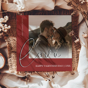 Modern Minimal Love Photo Valentines Day Holiday