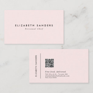 Modern Minimal Luxury Boutique QR CODE Business Card