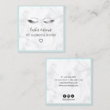 Modern minimal marble silver lashes & brows