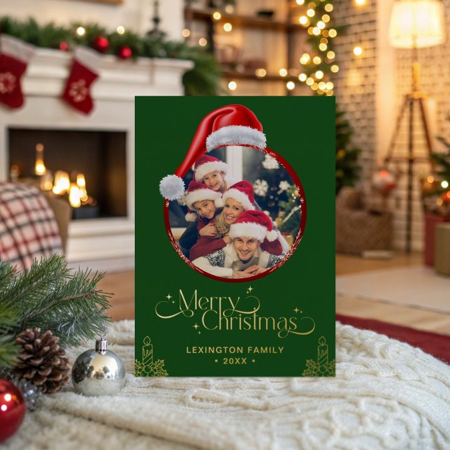 Modern Minimal Merry Christmas  Foil Holiday Card (Creator Uploaded)