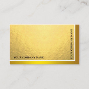Modern Minimal Metal Sheen & Foil Gold  Business Card