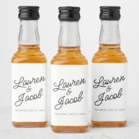 Modern Minimal Minimalist Black White Wedding Mini