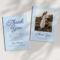 Modern Minimal Minimalist Blue Wedding