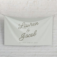 Modern Minimal Minimalist Green Wedding