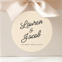 Modern Minimal Minimalist Light Champagne Wedding