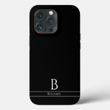 Modern Minimal Monogram Case-Mate iPhone Case