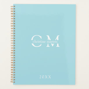 Modern minimal monogram initials Planner