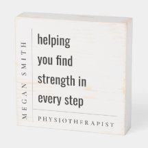 Modern Minimal Motivational Physiotherapist Gift