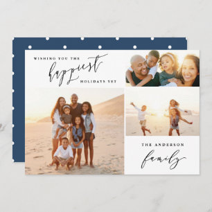 Modern minimal multi photo holiday script