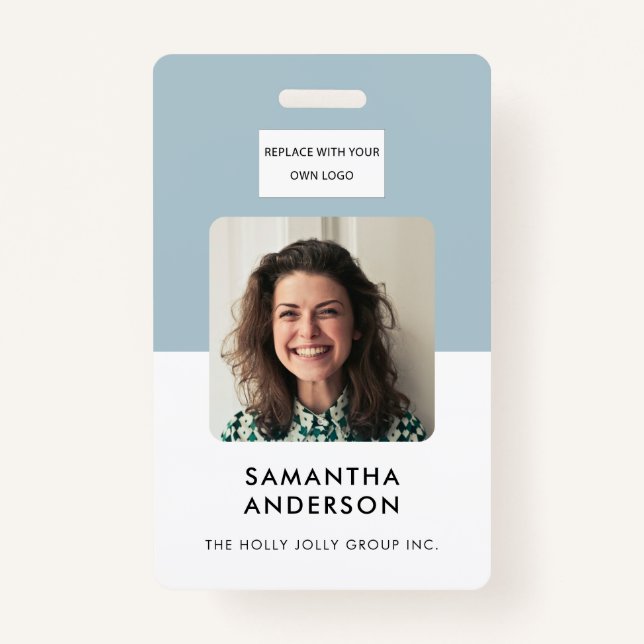Modern Minimal Name ID Card Conference Office ID Badge (Front)