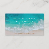 Modern minimal ocean beach typography chic busines