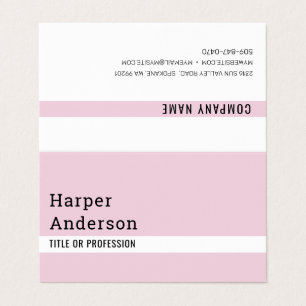 Modern Minimal Pastel Pink  Business Cards