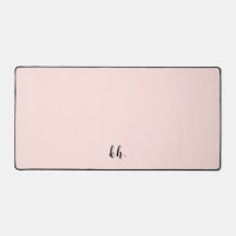 Modern Minimal Pastel Pink Monogrammed Initials 