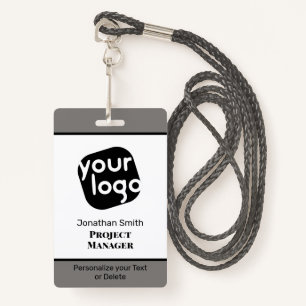 Modern Minimal Personalised Conference ID Badge